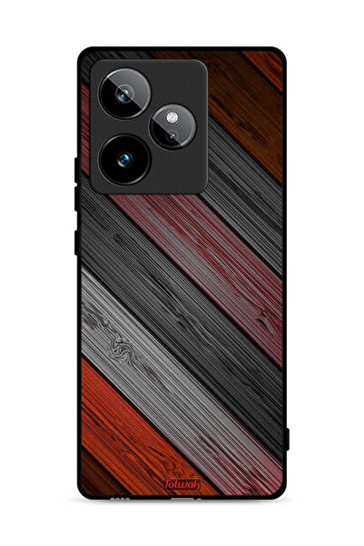 Tolwak غطاء حماية لهاتف Realme GT 7 5G بنمط خشبي ملون