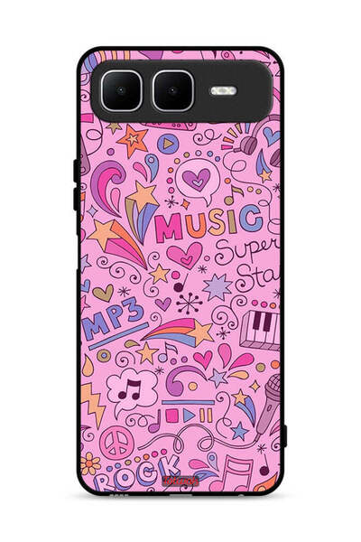 Tolwak غطاء حماية لهاتف Infinix Smart 10 Plus مع علامات موسيقية