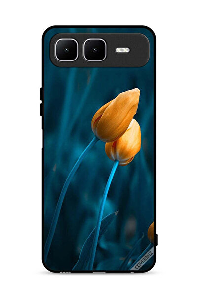 Covernex غطاء حماية لهاتف Infinix Smart 10 Plus مع زهرتين لطيفتين