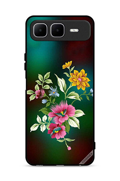 Covernex غطاء حماية لهاتف إنفينيكس سمارت ١٠ بلس - زهور عالية الدقة