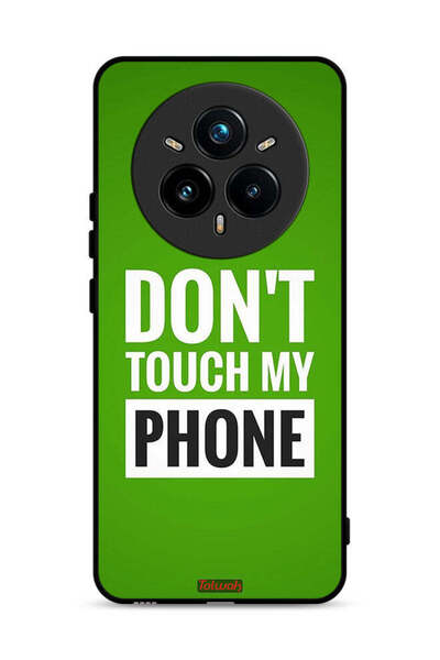 Tolwak غطاء حماية لهاتف Realme 14 Pro 5G مكتوب عليه "لا تلمس هاتفي"