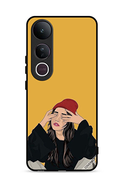 Covernex غطاء حماية فيفو V50 لايت برسومات فتاة حزينة