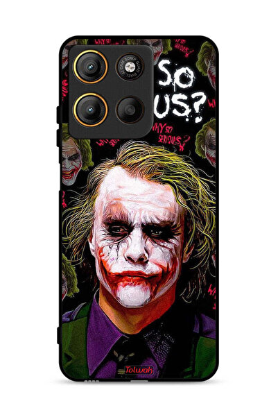 Tolwak Motorola Moto G15 Protective Case Cover Why So Serious