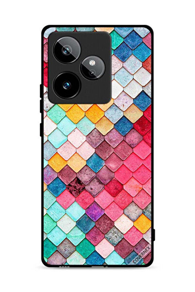Covernex غطاء حماية لهاتف Realme GT 7T 5G بنمط مربع ماسي
