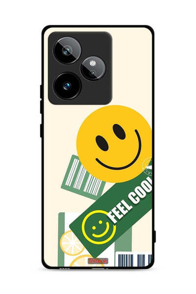 Tolwak غطاء حماية لهاتف Realme GT 7T 5G بملصق Feel Cool