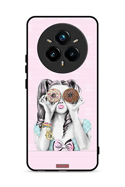 Tolwak غطاء حماية لهاتف Realme 14 Pro 5G يحمل دوناتين