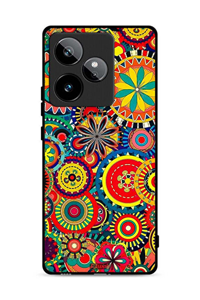 Tolwak غطاء حماية لهاتف Realme GT 7T 5G بنمط ماندالا ملون