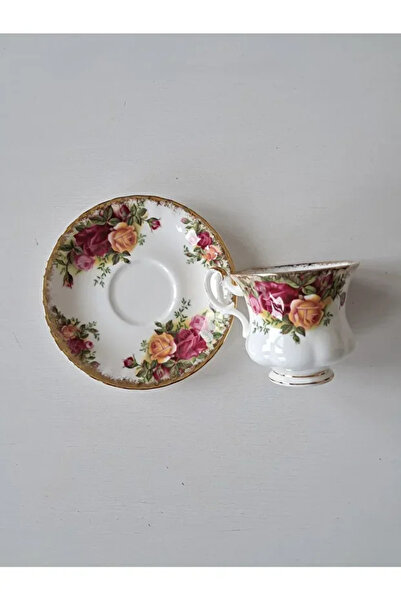 Royal Albert Old Country Roses Bone China Antika Porselen Duble Kahve Fincanı 2 Parça 120 ml