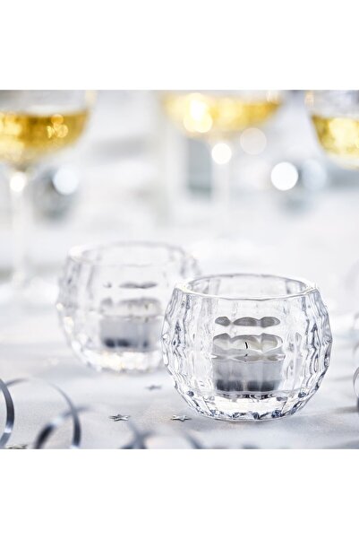 IKEA FRÖJDA Tealight holder, clear glass, 6 cm