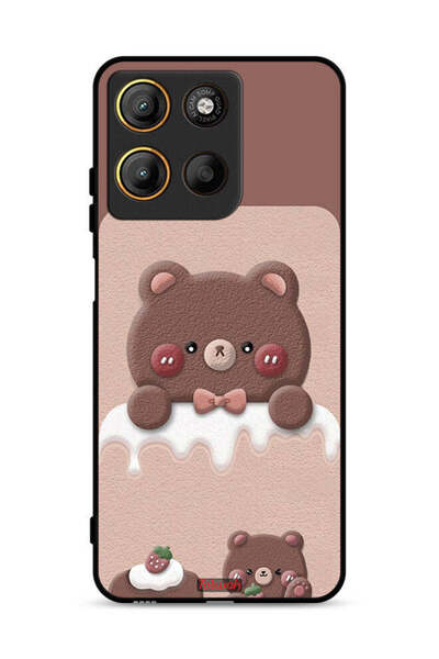 Tolwak غطاء حماية موتورولا موتو جي 15 بتصميم دب الفراولة