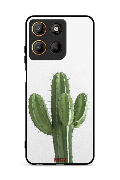 Tolwak غطاء حماية لهاتف موتورولا موتو جي 15 بنقشة نبات الصبار