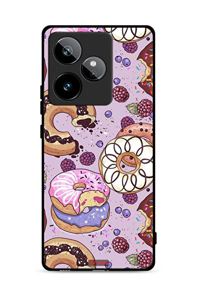 Tolwak غطاء حماية لهاتف Realme GT 7T 5G برسومات دونات فنية