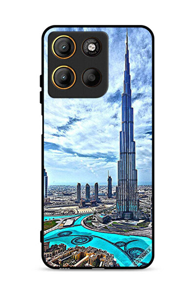 Covernex غطاء حماية لهاتف موتورولا موتو جي 15 - برج خليفة - غيوم تلامس السحاب