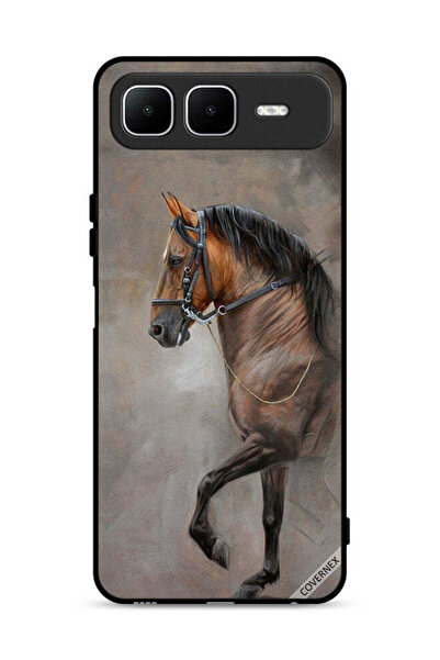 Covernex غطاء حماية لهاتف إنفينيكس سمارت ١٠ بلس، صورة حصان عتيقة