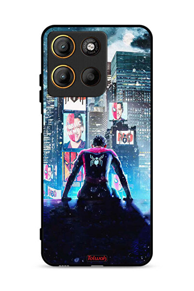 Tolwak غطاء حماية موتورولا موتو جي 15 بتصميم سبايدر مان