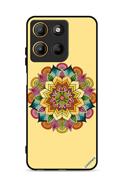 Covernex غطاء حماية لهاتف موتورولا موتو جي 15 بنمط ماندالا دائري