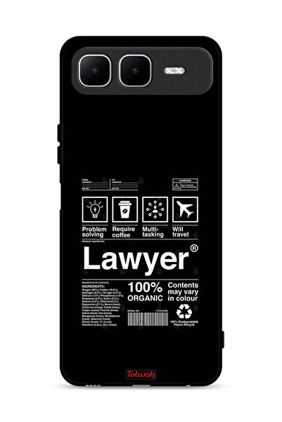 Tolwak Infinix Smart 10 Plus Protective Case Cover Lawyer Sticker