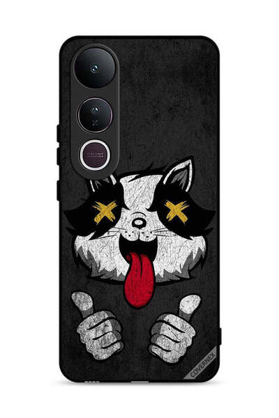 Covernex غطاء حماية فيفو V50 لايت بتصميم قطة مارشميلو