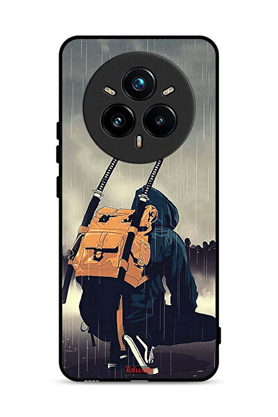 Tolwak غطاء حماية لهاتف Realme 14 Pro Plus 5G، رسمة سيف ساموراي الرقمية