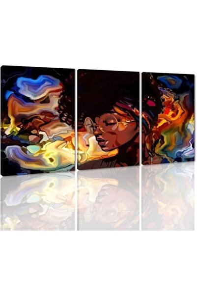 Today Idea ملصق حائط لامرأة أمريكية من أصل أفريقي من Today Idea - 3 لوحات فني...