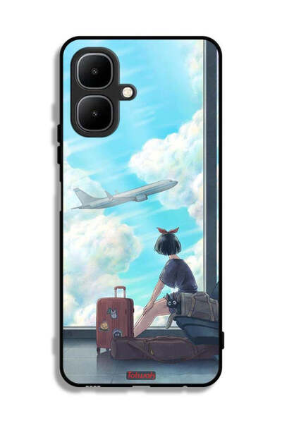 Tolwak غطاء حماية لهاتف تكنو بوب 10 بتصميم فن السفر