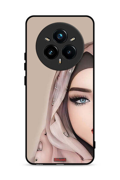 Tolwak غطاء حماية لهاتف Realme 14 Pro Plus 5G برسم فتاة نصف وجه