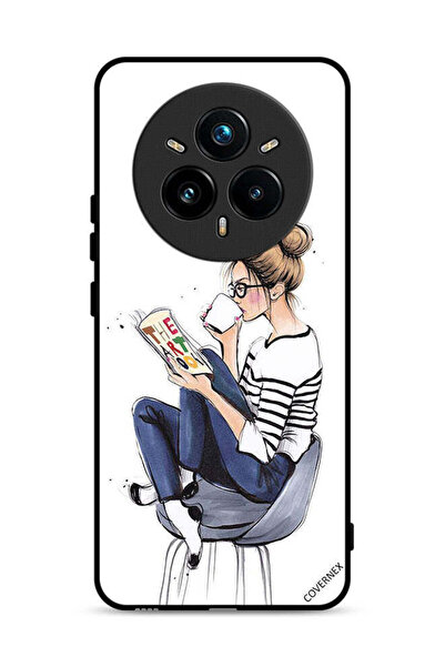 Covernex غطاء حماية لهاتف Realme 14 Pro Plus 5G بطبعة كتاب قراءة الفن