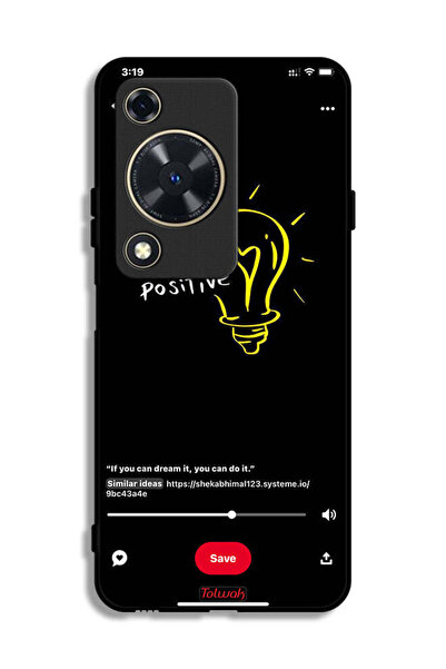 Tolwak غطاء حماية لهاتف هواوي نوفا Y63 - فكر بإيجابية