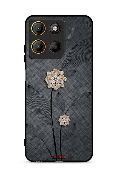 Tolwak غطاء حماية موتورولا موتو جي 15 برسومات زهور ماسية