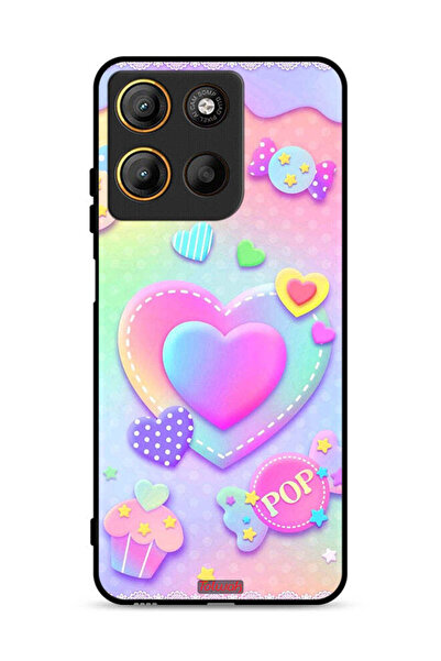 Tolwak غطاء حماية موتورولا موتو جي 15 برسومات قلوب البوب