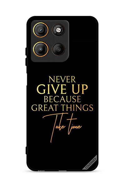 Covernex غطاء حماية لهاتف موتورولا موتو جي 15 - لا تستسلم أبدًا لأن الأشياء ا...