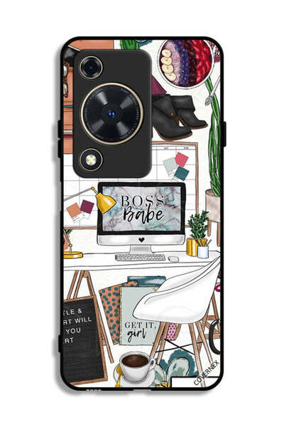 Covernex غطاء حماية لهاتف هواوي نوفا Y63 - مشبك فني من Boss Babe