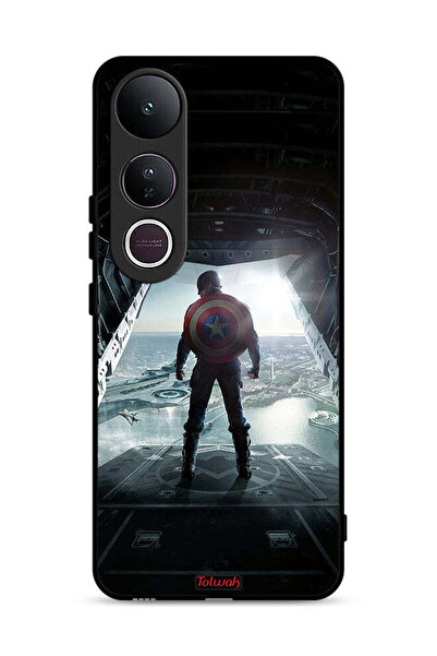 Tolwak غطاء حماية لهاتف Vivo V50 Lite بتصميم صورة كابتن أمريكا