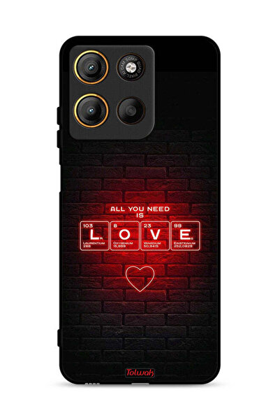 Tolwak غطاء حماية لهاتف موتورولا موتو جي 15 - كل ما تحتاجه هو الحب