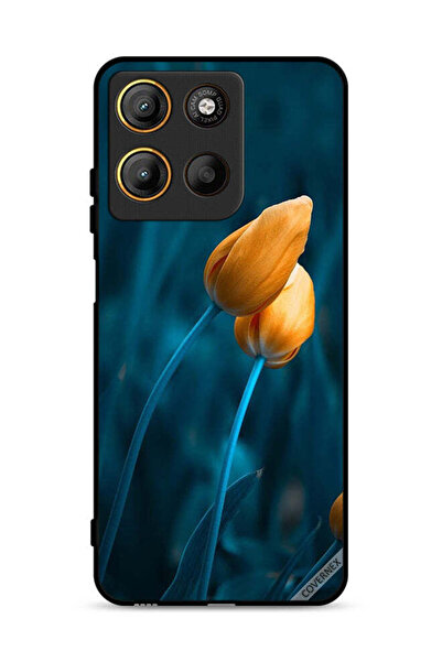 Covernex غطاء حماية موتورولا موتو جي 15 مع زهرتين لطيفتين