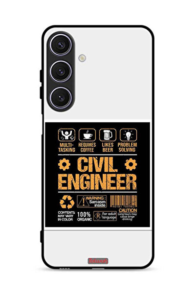 Tolwak غطاء حماية لهاتف Samsung Galaxy A17، ملصق مهندس مدني