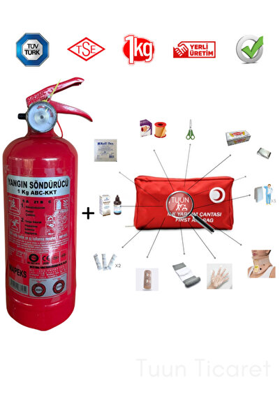 ünalgrup Trafik Ilkyardım Seti Yangın Tüpü Boyunluk Oto Muayene Paketi Yeni Ü...