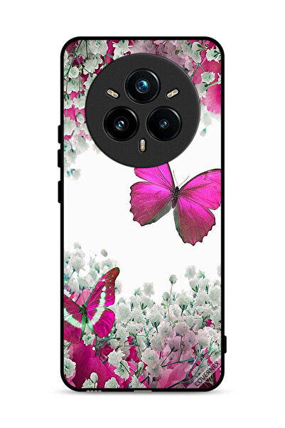 Covernex غطاء حماية لهاتف Realme 14 Pro 5G برسومات فراشات جميلة وورود صغيرة