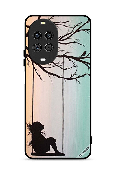 Covernex غطاء حماية لهاتف هواوي نوفا 14 5G، رسمة فنية لفتاة صغيرة حزينة