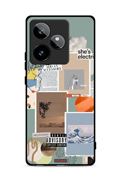 Tolwak غطاء حماية لهاتف Realme GT 7 5G، بتصميم "She Is Electric"