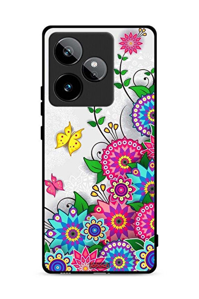 Tolwak غطاء حماية لهاتف Realme GT 7T 5G بنقشة زهور ماندالا