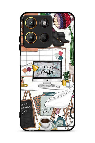 Covernex غطاء حماية موتورولا موتو جي 15 - مشبك فني من Boss Babe