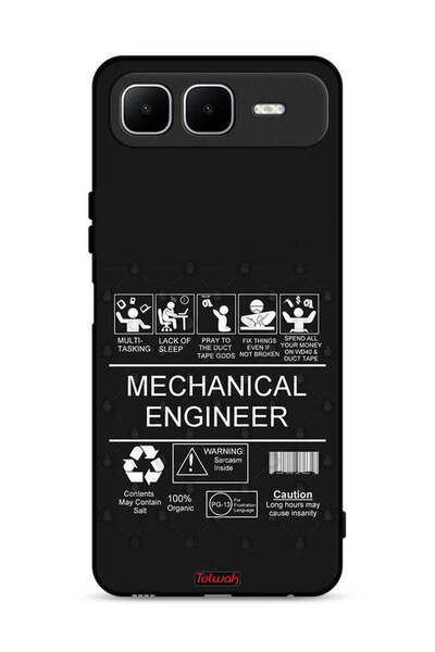 Tolwak غطاء حماية لهاتف Infinix Smart 10 Plus - ملصق مهندس ميكانيكي