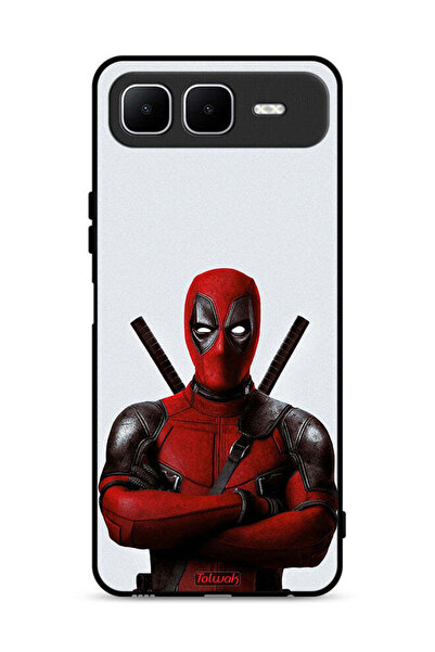 Tolwak غطاء حماية لهاتف Infinix Smart 10 Plus بتصميم Deadpool