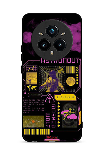 Tolwak غطاء حماية لهاتف Realme 14 Pro Plus 5G بملصق رائد فضاء