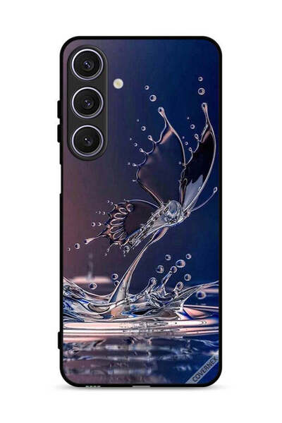 Covernex غطاء حماية لهاتف سامسونج جالاكسي A17 بنقشة قطرات الماء على شكل فراشة