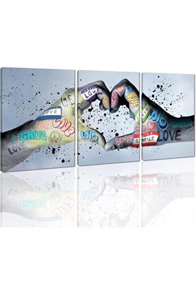 Today Idea فن جداري - فكرة اليوم: لوحة جرافيتي ثلاثية الألوان