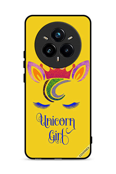 Covernex غطاء حماية لهاتف Realme 14 Pro 5G برسومات فتاة وحيد القرن
