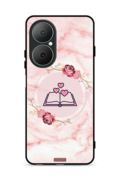 Tolwak Huawei Nova Y73 Protective Case Cover Three Hearts On Book Artwork