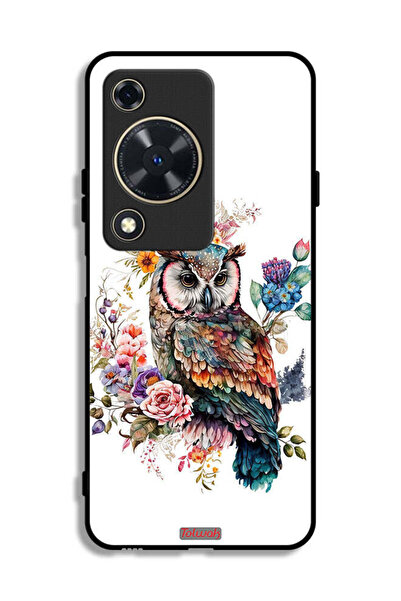 Tolwak غطاء حماية لهاتف هواوي نوفا Y63 بتصميم بومة فنية تجريدية